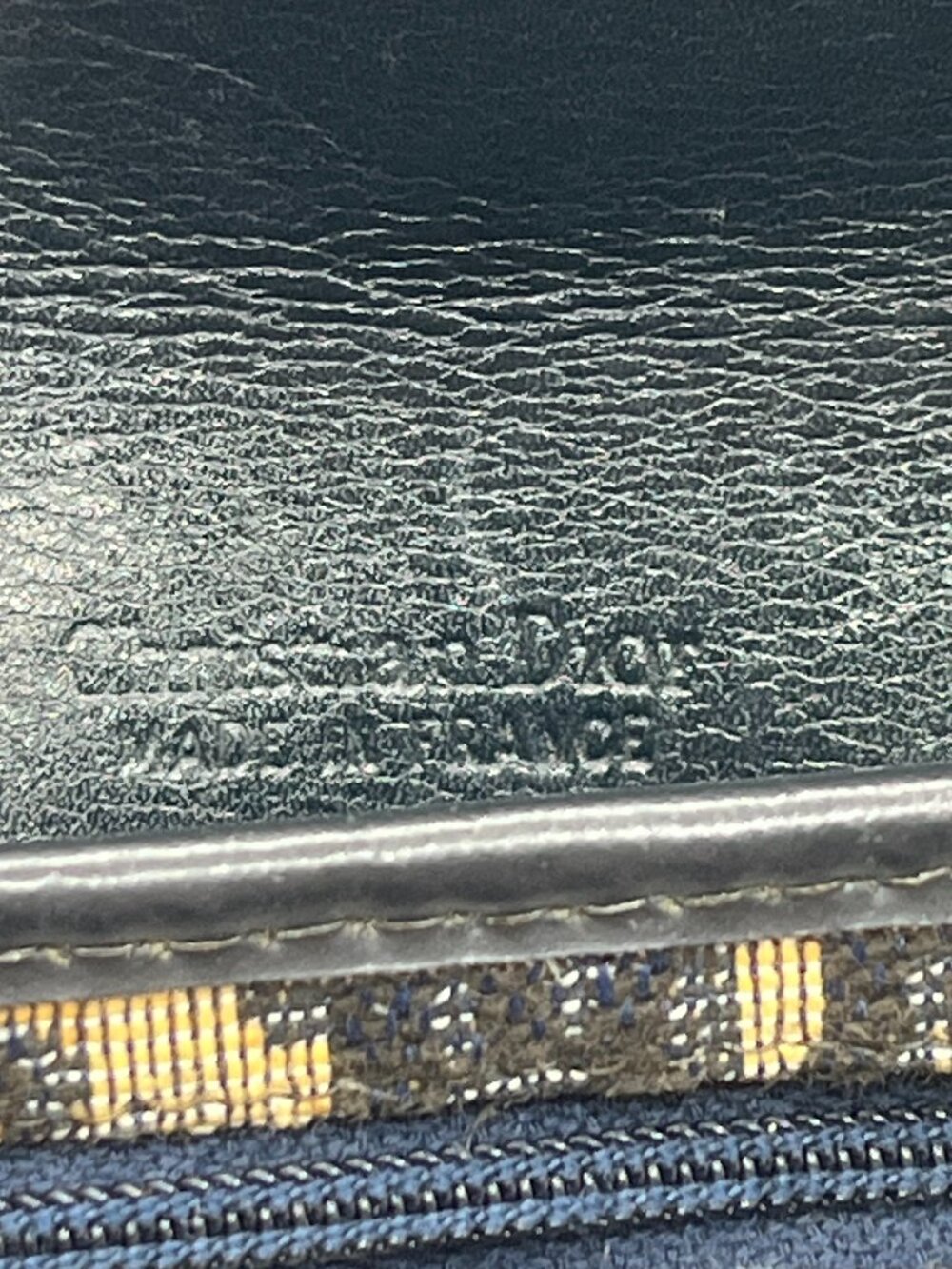 Vintage Christian Dior Navy Trotter Monogram Clutch - Picture 9 of 10